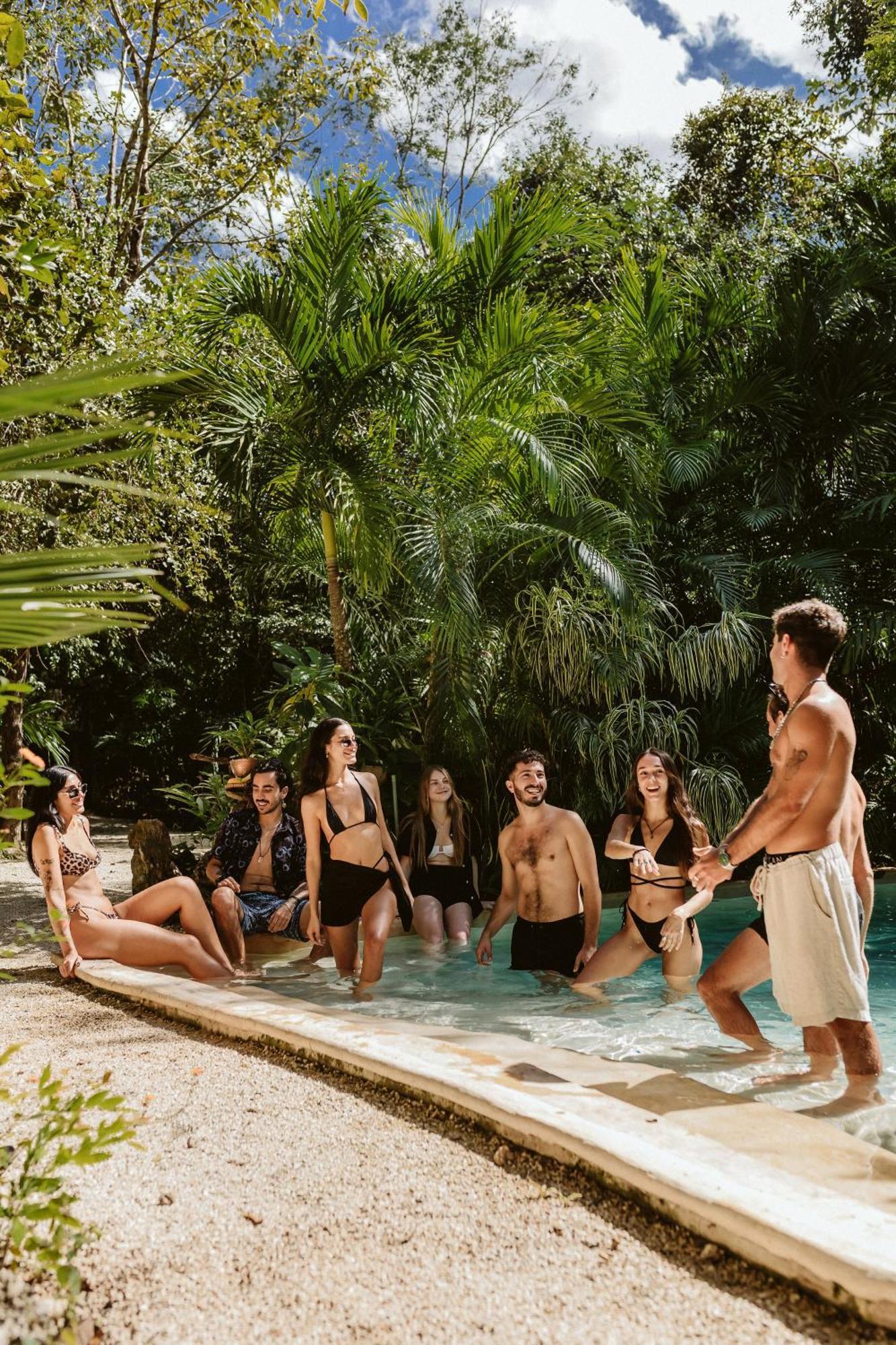 Madre Tierra Eco Habitat Konuk evi Puerto Morelos Dış mekan fotoğraf