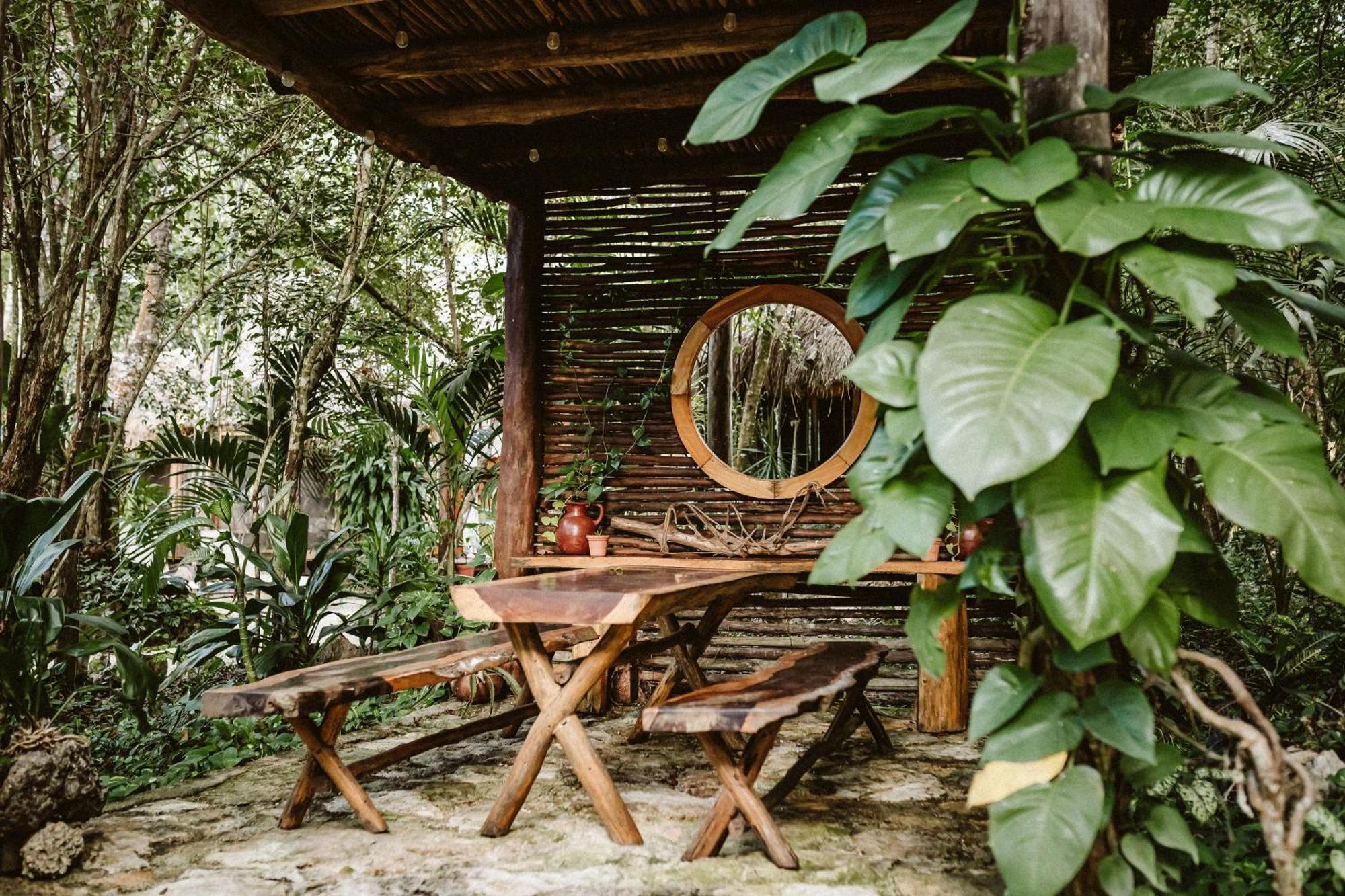 Madre Tierra Eco Habitat Konuk evi Puerto Morelos Dış mekan fotoğraf